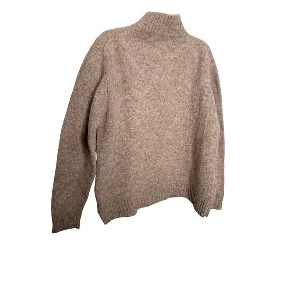James Peter James clothing shetland wool 1/4‎ beige sweater - Picture 10 of 10